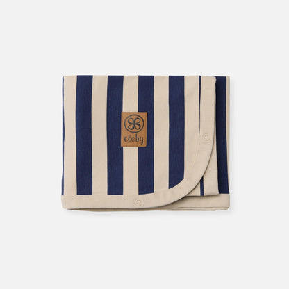 Cloby UV Decke Navy Sandy Stripe UPF 50+ Sonnenschutz Baby | einfachschoen