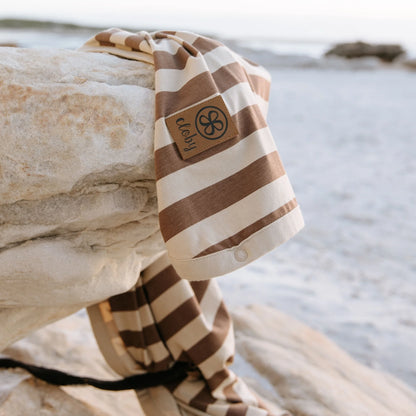 Cloby UV Blanket in Peanut/Sandy Stripe - UPF 50+