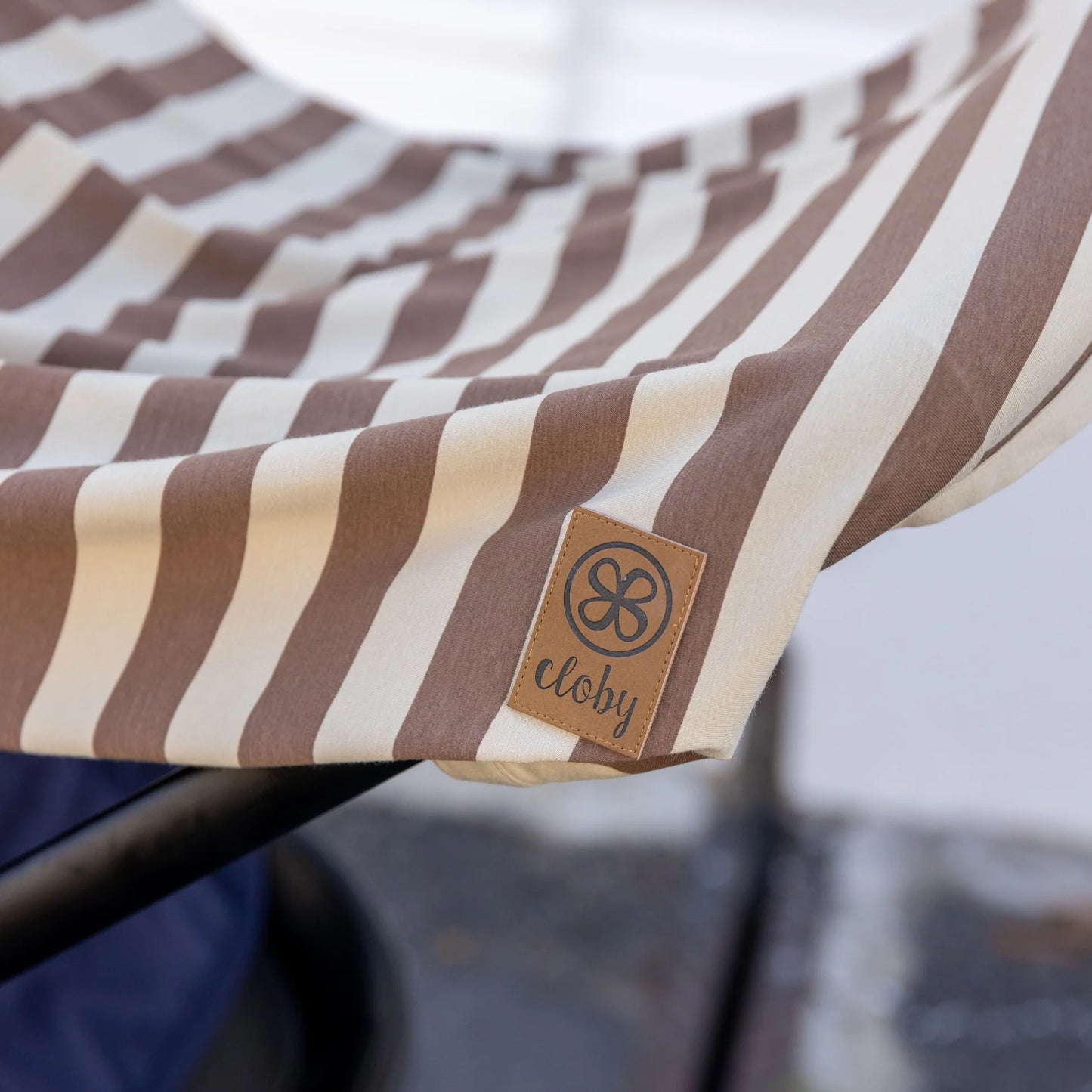 Cloby UV Blanket in Peanut/Sandy Stripe - UPF 50+