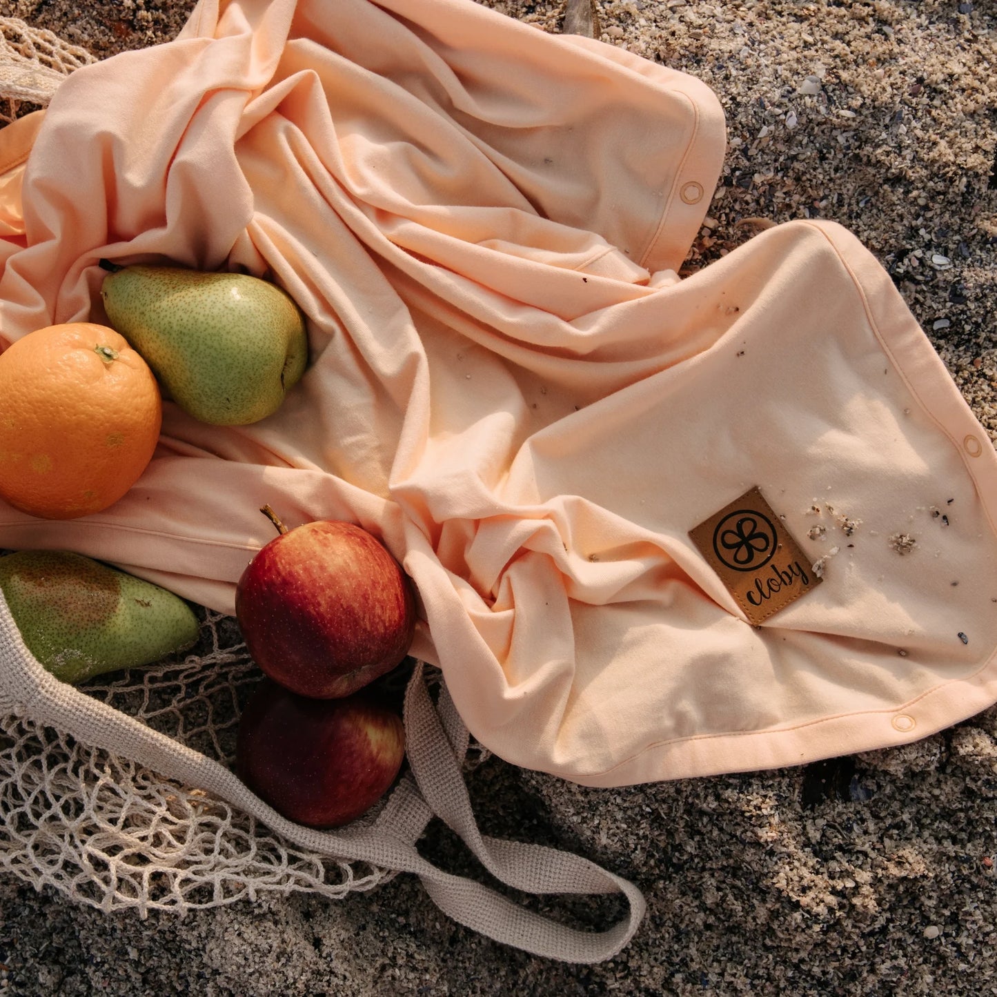 Cloby UV Decke pfirsich Peachy Summer UPF 50+ Sonnenschutzdecke