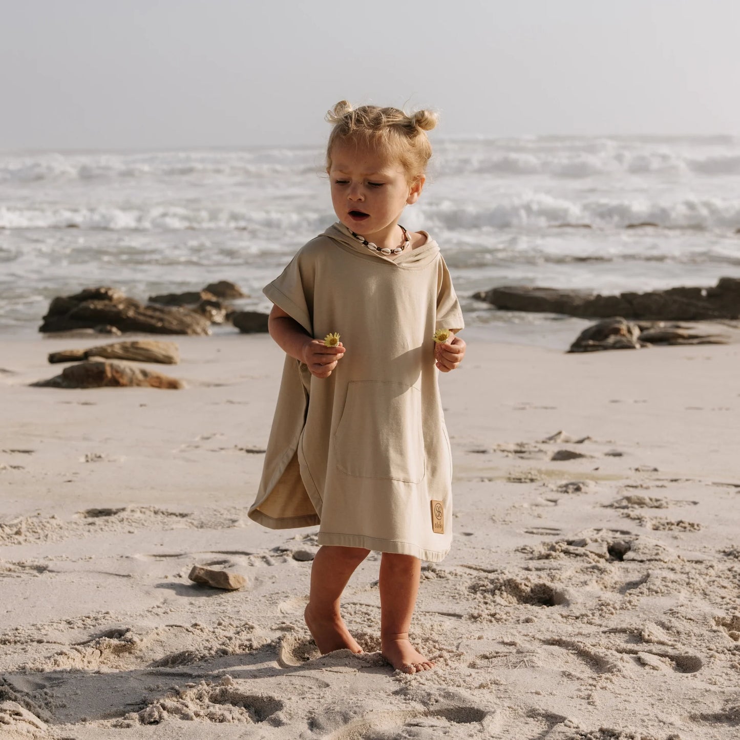 Cloby UV Poncho sand Sandy Beach Detailansicht
