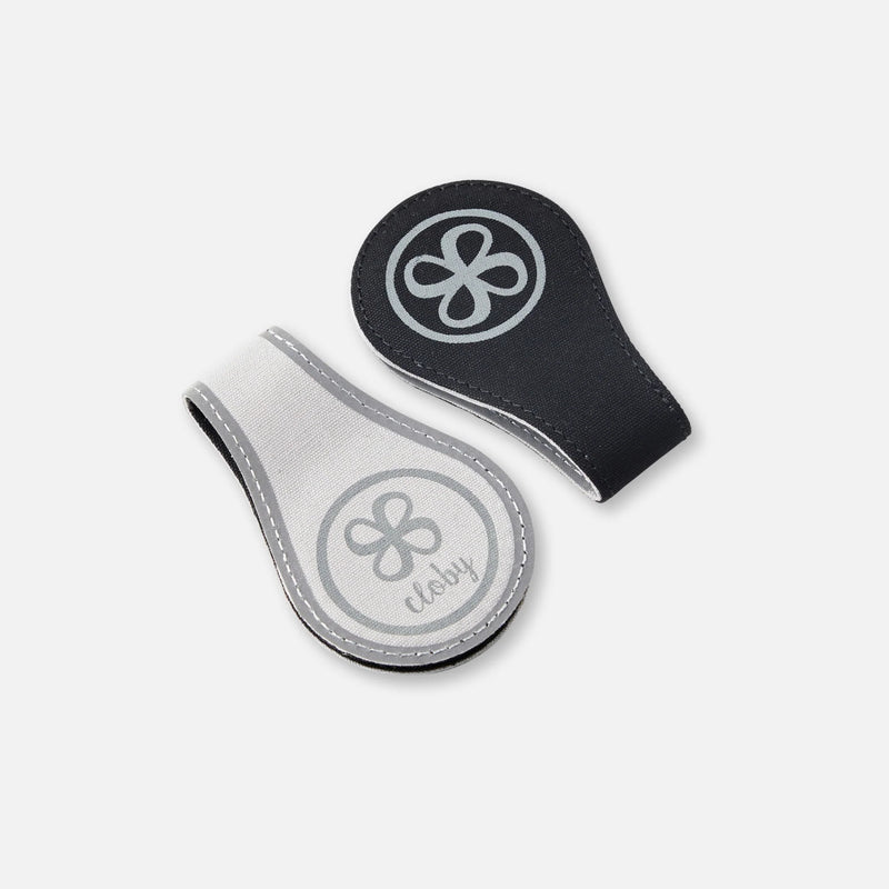 Cloby reflektierende Magnetclips schwarz Canvas 2er Set | einfachschoen