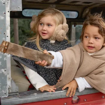 Cloby Teddy Poncho Brown 1-3 Jahre mit Zubehör