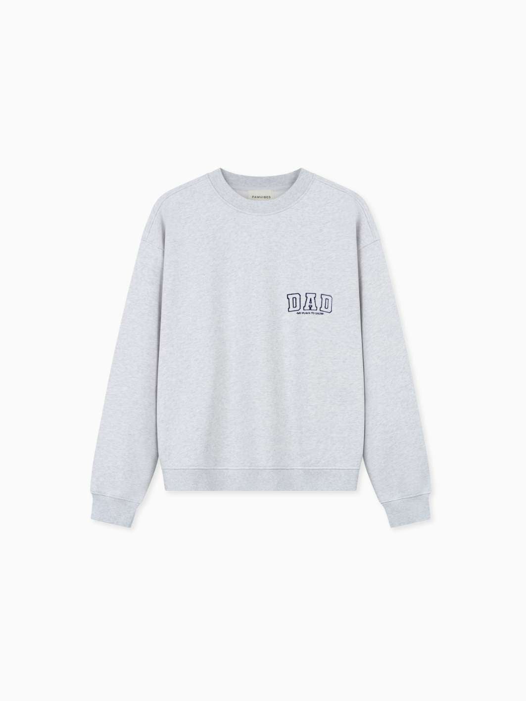 Famvibes Dad College Sweater grey