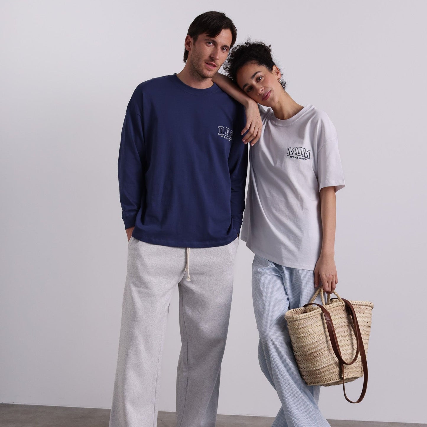 Famvibes Dad College Longsleeve blue