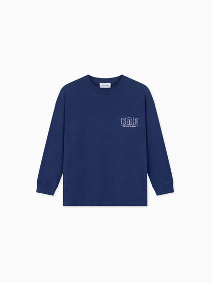 Famvibes Dad College Longsleeve blue