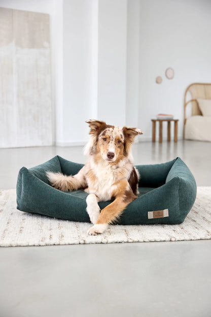Palopa Hundebett Baumwolle - Fred Dunkelgrün