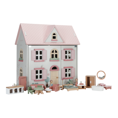 Little Dutch rosa Holz Puppenhaus