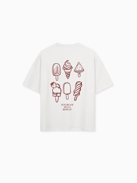 Famvibes Icecream Shirt Unisex burgundy
