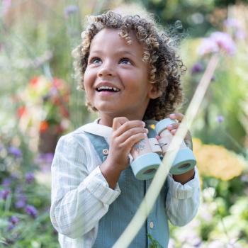 Little Dutch Kinder Fernglas Holz blau - Forest Friends