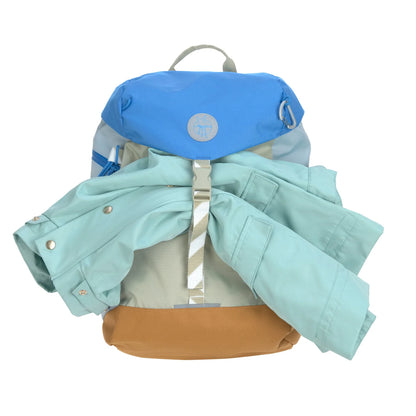 Wanderrucksack Sunny Explorer Grün Blau mit gepolsterten Schultergurten und Brustgurt