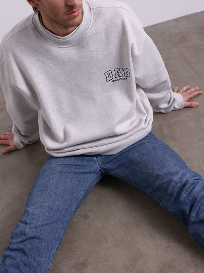Famvibes Dad College Sweater grey