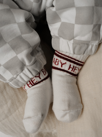 Famvibes HEY Baby Socken burgundy