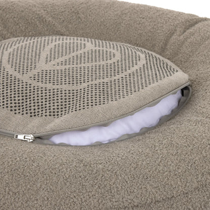 Palopa Hundebett Rund - Fippa Taupe Grau