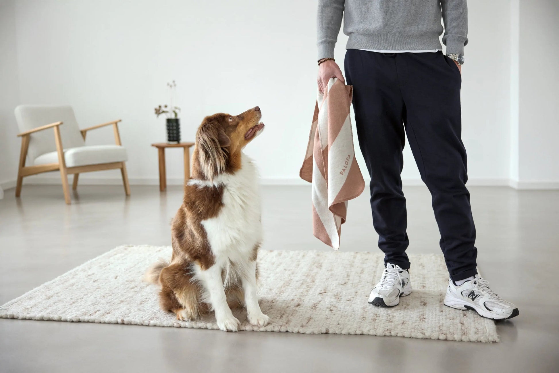 Palopa Hundedecke M - Ida Streifen Ahorn
