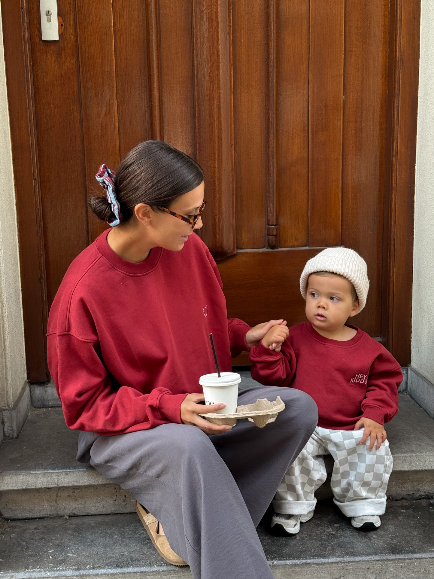 Famvibes Icon Sweatshirt Unisex burgundy