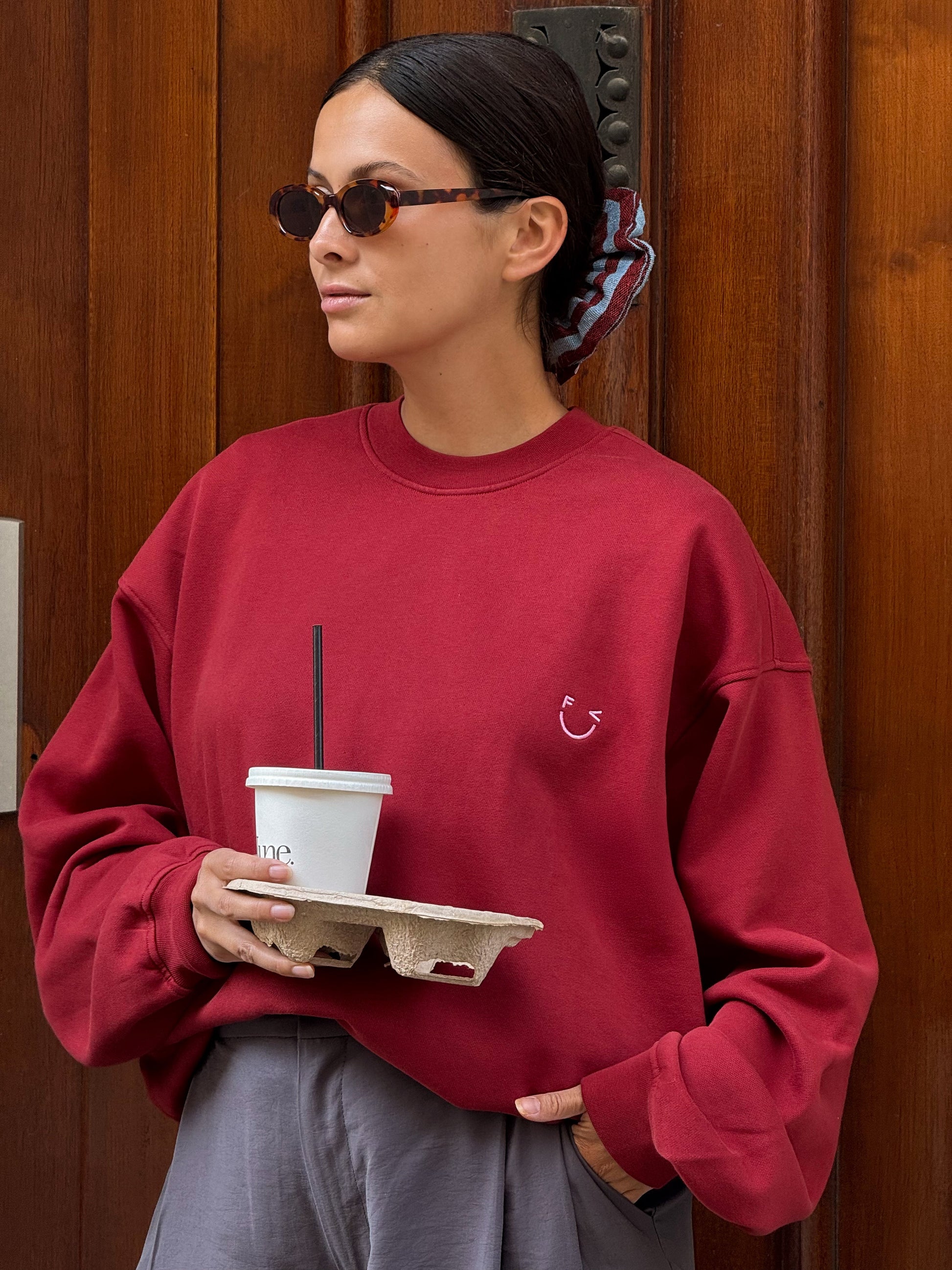 Famvibes Icon Sweatshirt Unisex burgundy