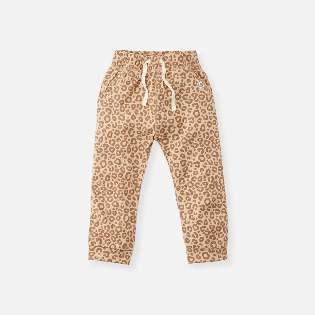 Cloby Jogginghose in Leopard Brown