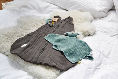 Lässig Baby Sommerschlafsack Tog 1 Bio Baumwolle, Anthrazit Lifestyle Bild