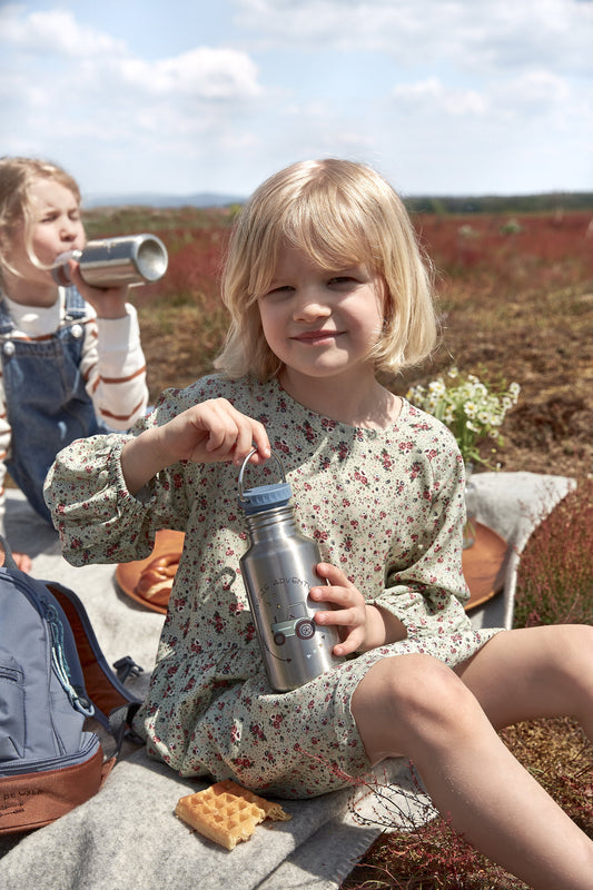 Lässig Edelstahl Kinder Trinkflasche 500 ml Adventure, Traktor Detailansicht