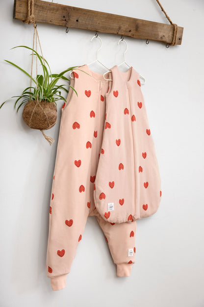 Lässig Babyschlafsack 2,5 TOG Herz, Rosa Lifestyle Bild