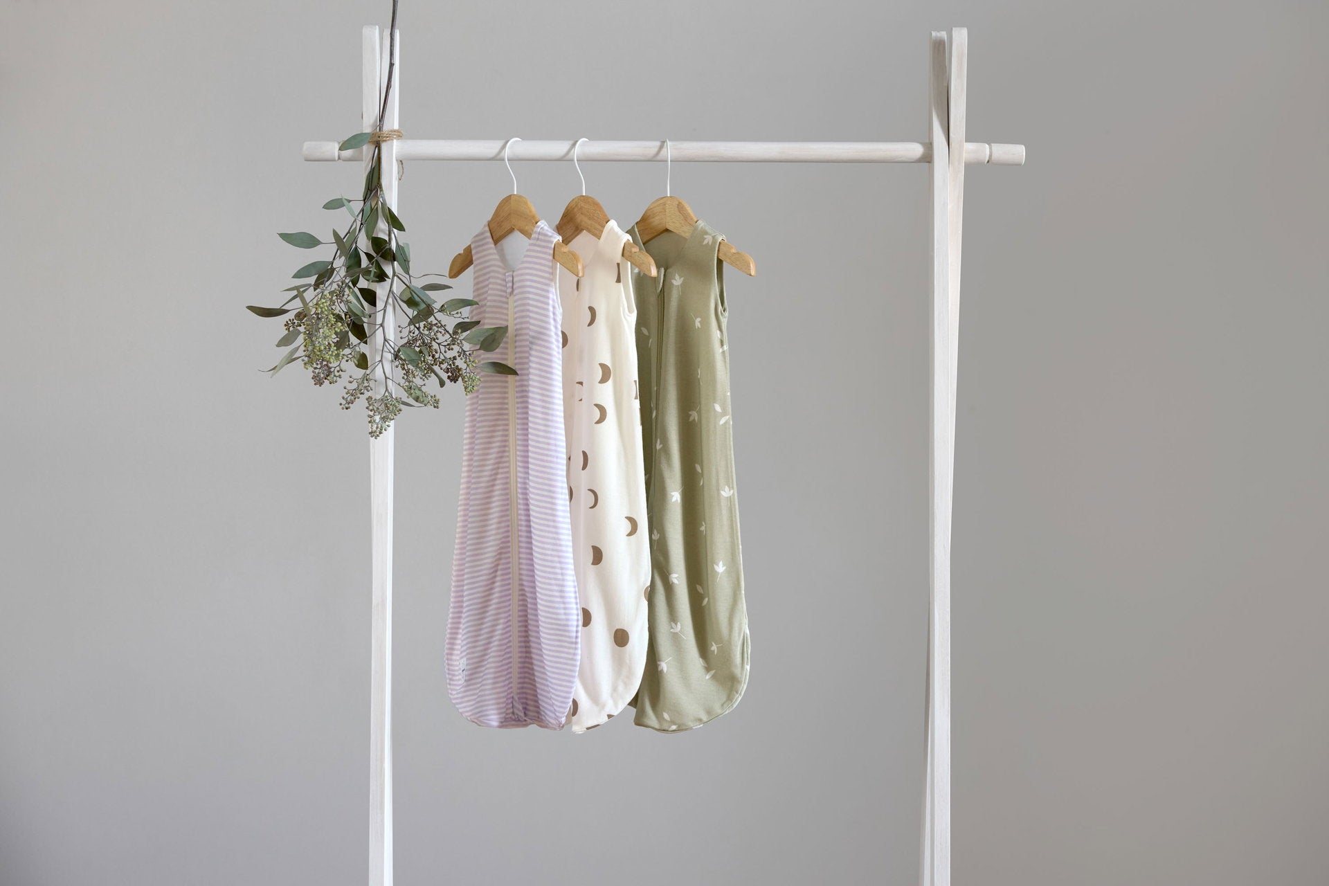 Lässig Baby Schlafsack 0,5 TOG Gestreift, Lila Milky Anwendung