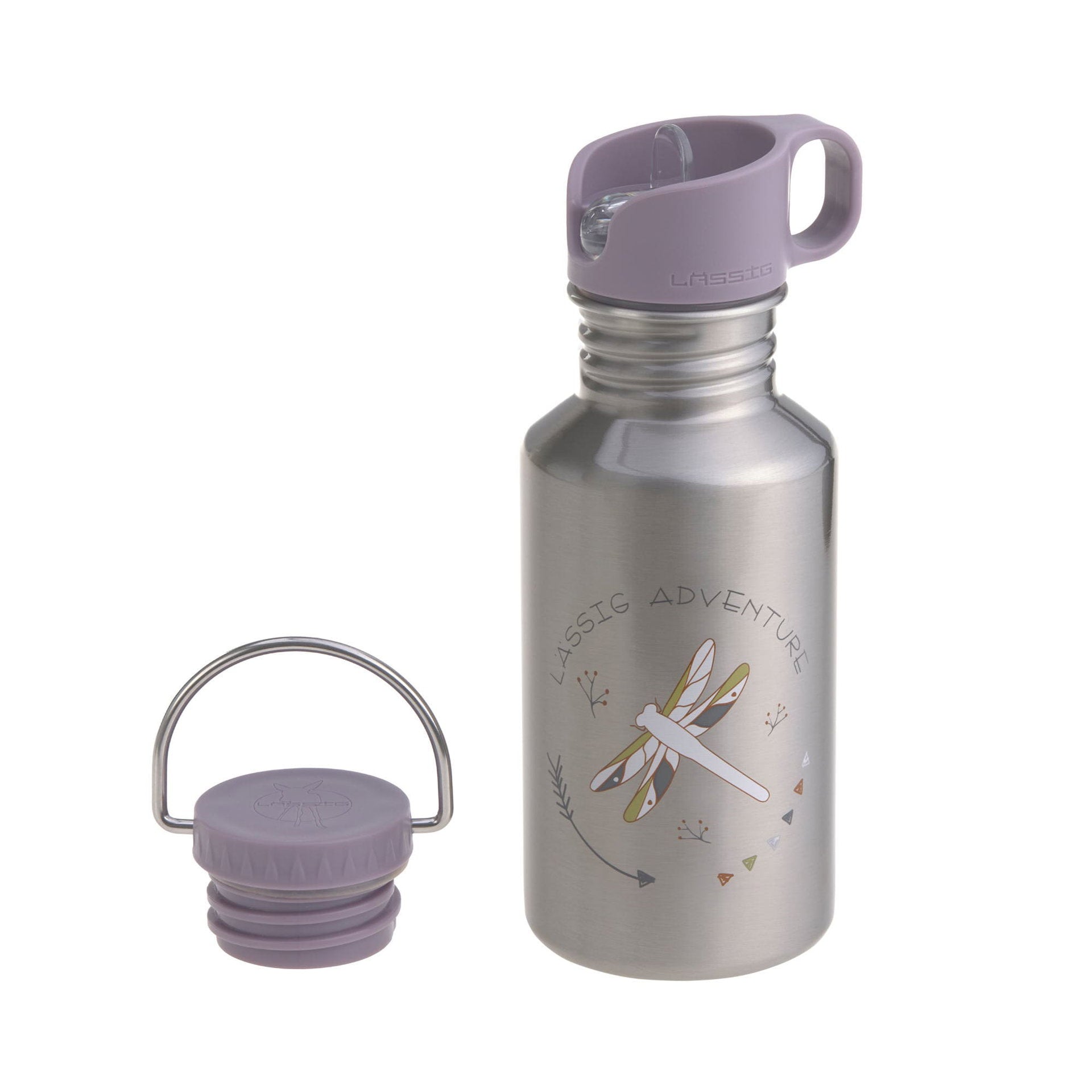 Edelstahl Kinder Trinkflasche 500 ml Adventure, Libelle