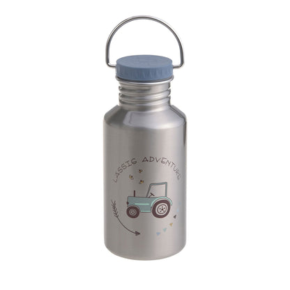 Lässig Edelstahl Kinder Trinkflasche 500 ml Adventure, Traktor Rückansicht