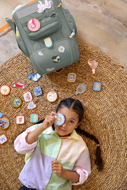 Lässig Anhänger & Patches Schul Set Unique, Horse pink Verpackung