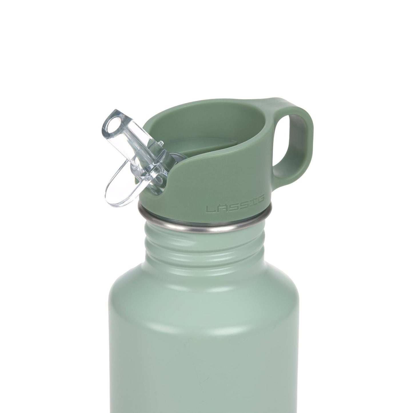 Lässig Edelstahl Kinder Trinkflasche 500 ml Unique, Grün Seitenansicht