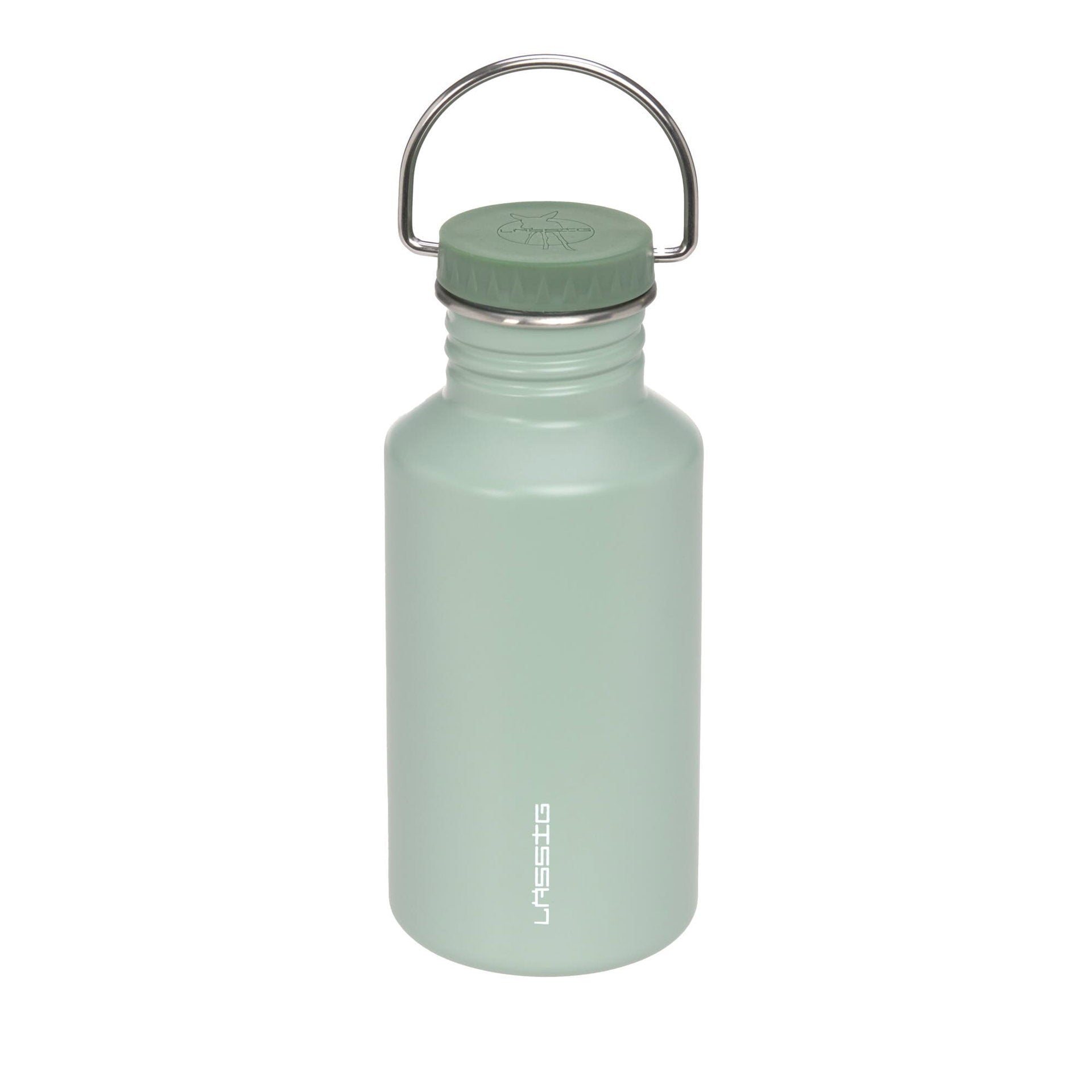 Lässig Edelstahl Kinder Trinkflasche 500 ml Unique, Grün Rückansicht