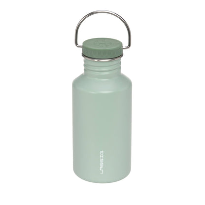 Lässig Edelstahl Kinder Trinkflasche 500 ml Unique, Grün Rückansicht