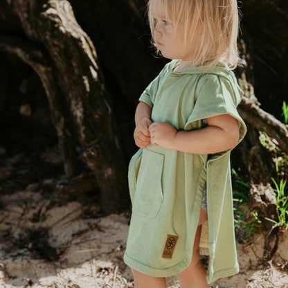 Cloby UV-Poncho in Olive Green Detailansicht