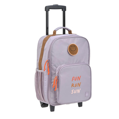 Lässig lila Kinderkoffer Trolley Little Gang - Kinderreisekoffer