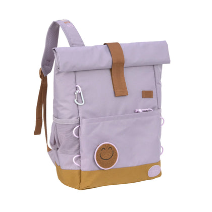 Lässig lila Kinderrucksack Rolltop Medium - Little Gang