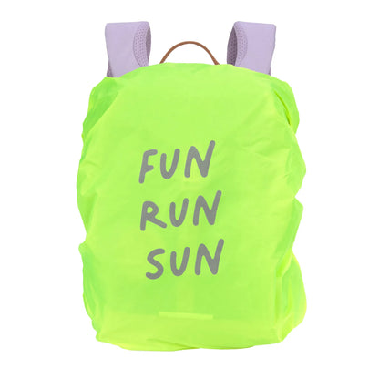 Wanderrucksack Little Gang Lila mit gepolsterten Schultergurten und Brustgurt