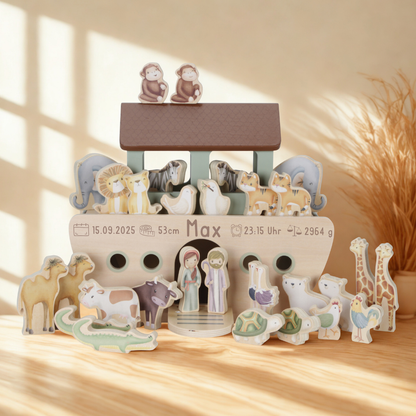 Little Dutch Arche Noah Zur Geburt personalisiert Holz Little Dutch