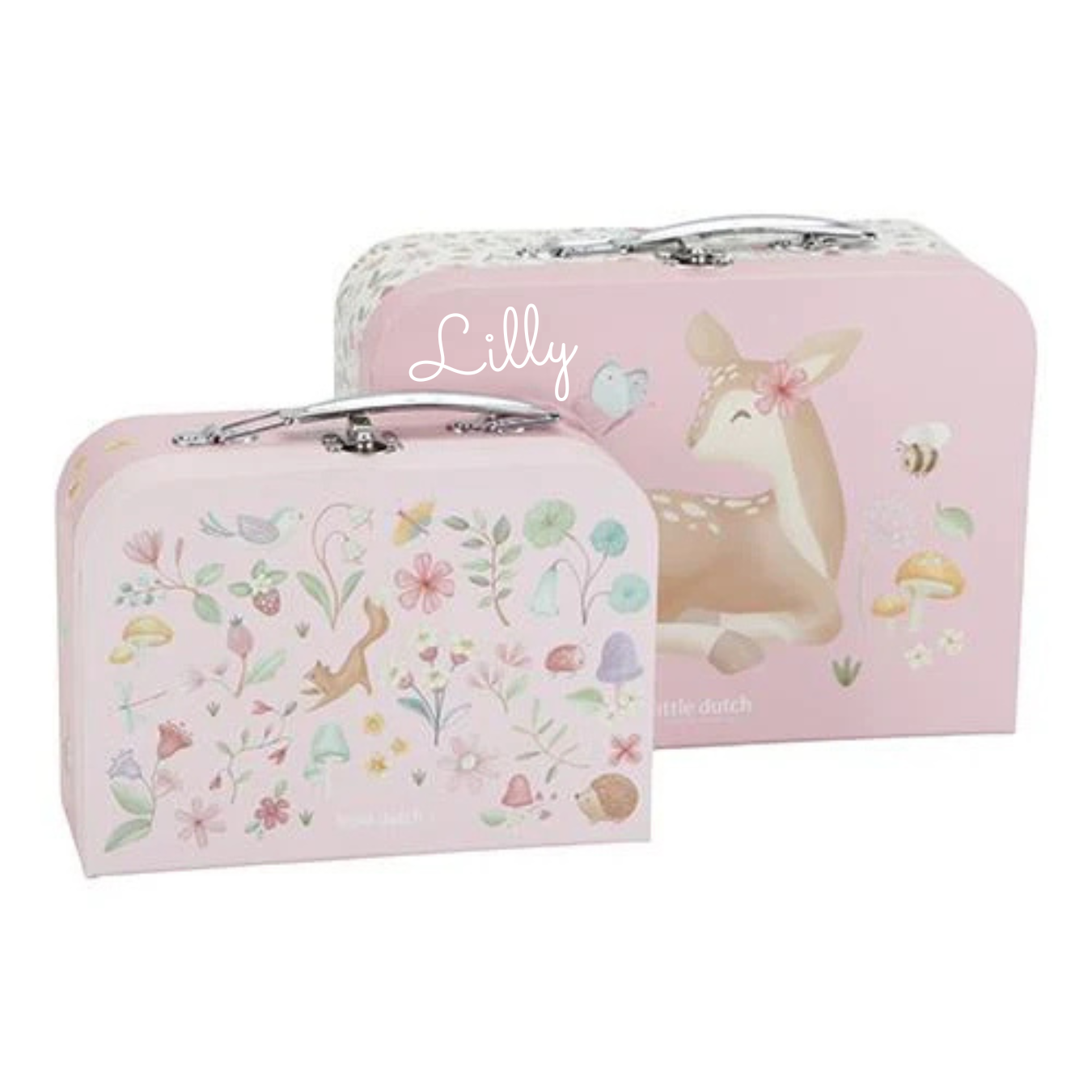 Little Dutch Rosa Koffer Set Fairy Garden Personalisierung mit Namen