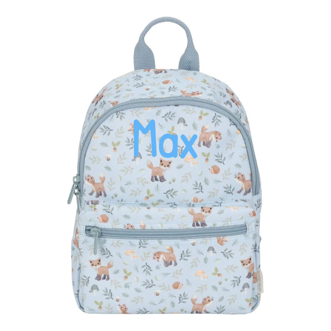 Little Duch Blauer Rucksack Forest Friends Personalisierung mit Namen — Detailansicht 3