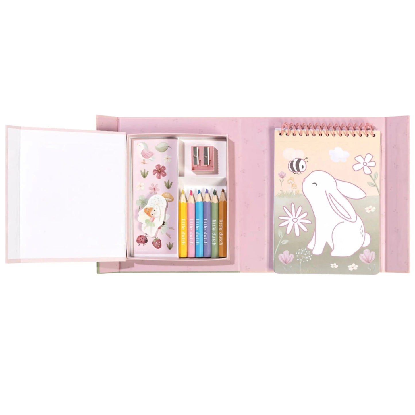 Kreativset Malbuch Rosa mit liebevollen Motiven zum Ausmalen