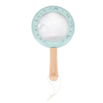 Little Dutch Lupe blau - Forest Friends Holz Kinderlupe