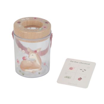 Little Dutch Insektenglas mit Lupe rosa- Fairy Garden Lupenglas