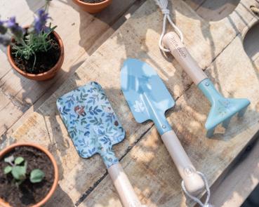 Little Dutch Gartenwerkzeuge blau - Gartengeräte Set Forest Friends