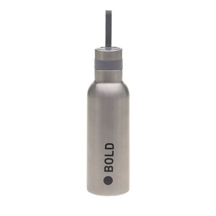 Lässig Edelstahl Trinkflasche 750 ml - BOLD, Silber