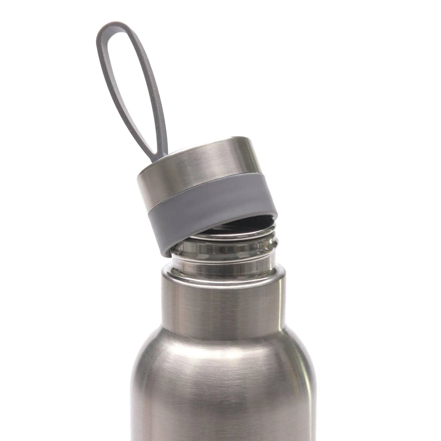 Lässig Edelstahl Trinkflasche 750 ml von der Seite