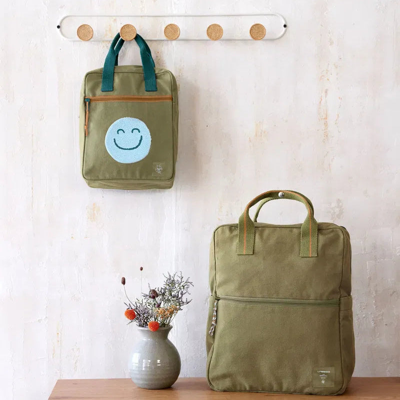 Lässig Kindergartenrucksack Square Little One & Me - Small Olive — Detailansicht 7