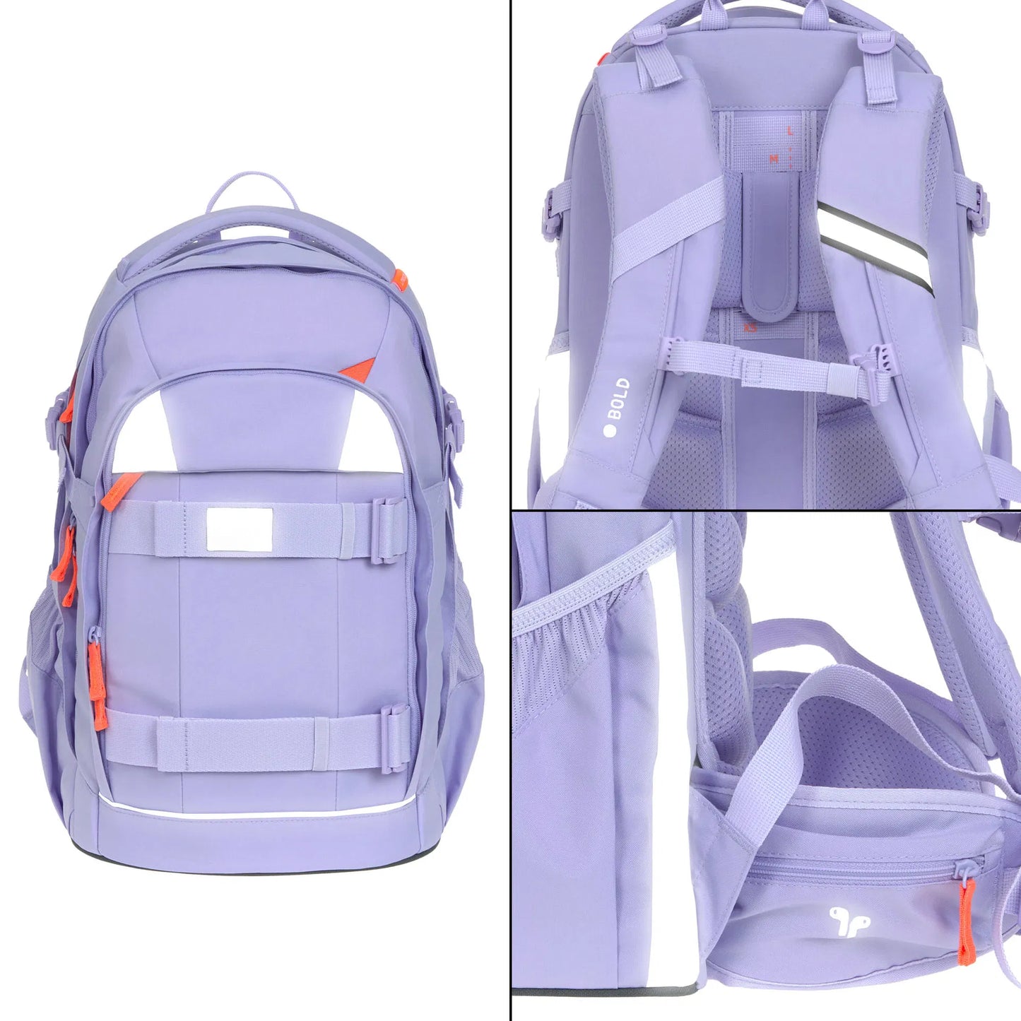 Lässig Schulrucksack von der Seite