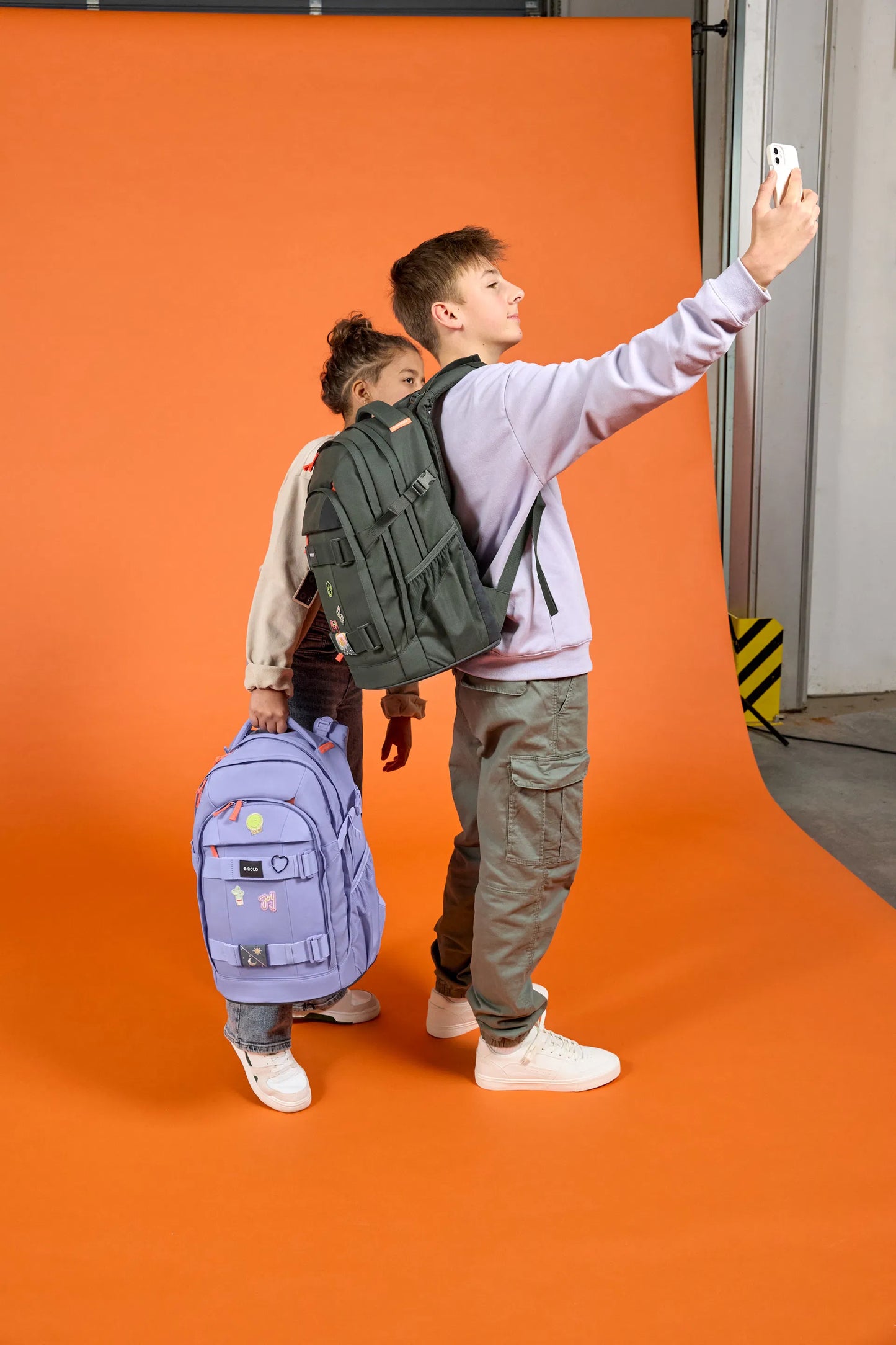Lässig Schulrucksack - BOLD Origin, Lavendel Bild 13
