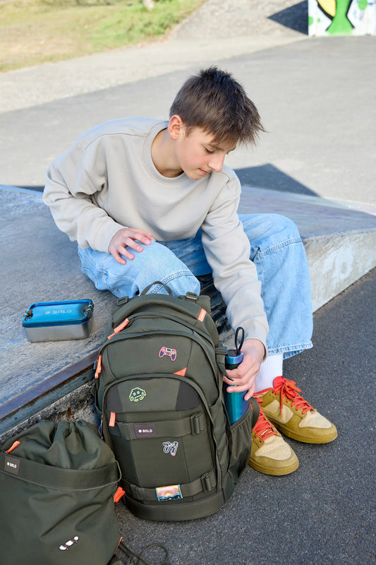 Lässig Schulrucksack Detailansicht