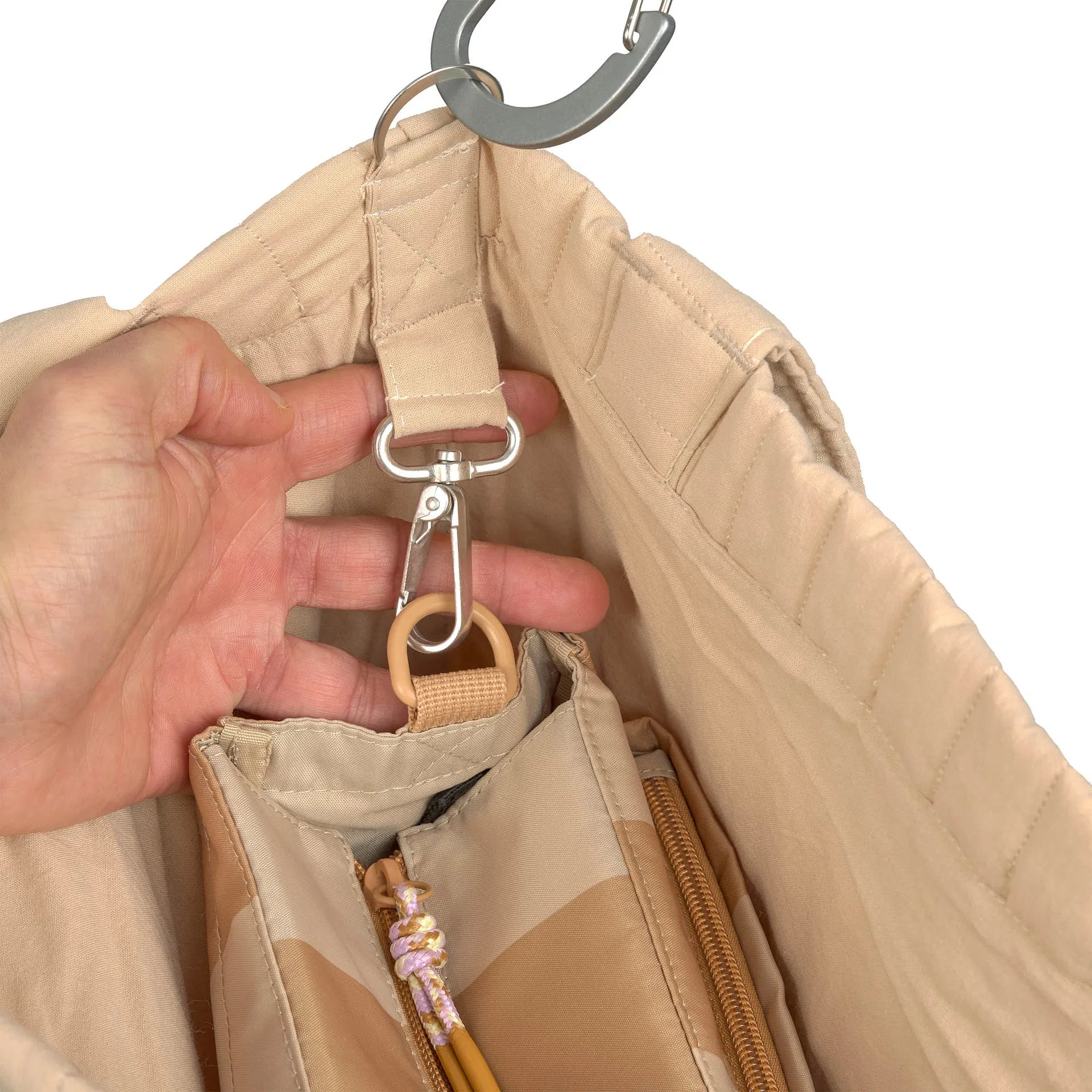Lässig Shopper MIX Beige Detailansicht | einfachschoen